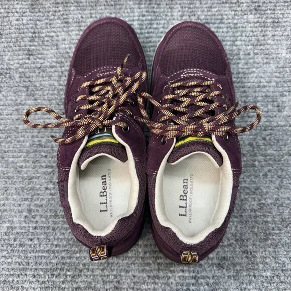 LL Bean Tek 2.5 Hiking Shoes Womens 8M Purple Waterproof Insulated Suede 504746 - Picture 4 of 11